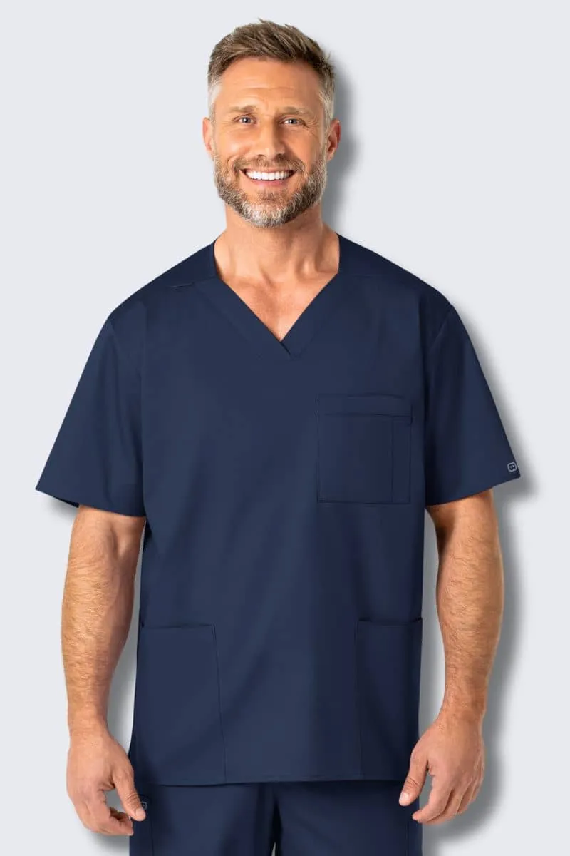 103 WonderWORK Men's Multi-Pocket Scrub Top