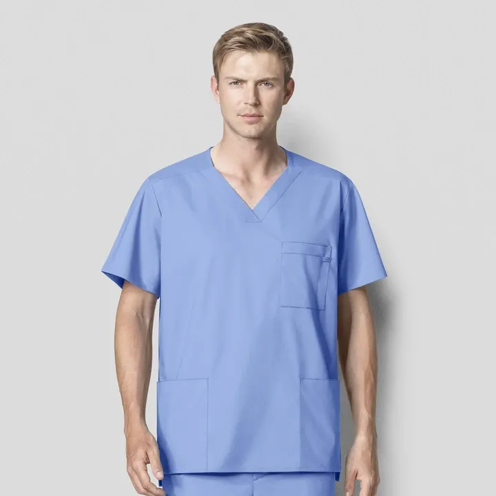 103 WonderWORK Men's Multi-Pocket Scrub Top