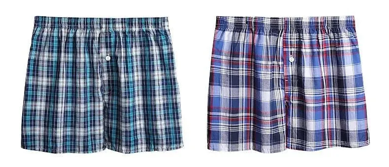 3 Pack Men's Underwear Cotton Loose Shorts Big Short Breathable Flexible Shorts Boxers Home Underpants