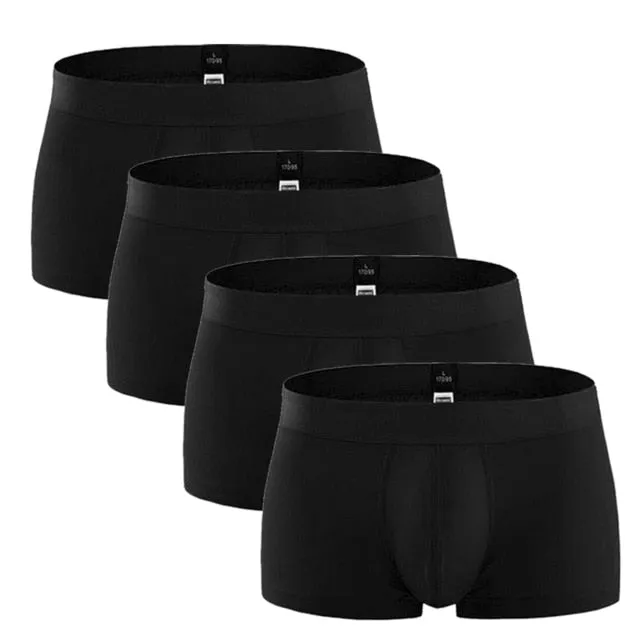 4 Pack Cotton Shorts Men's Panties Shorts Home Underpants Men Trunks Underwear Boxers