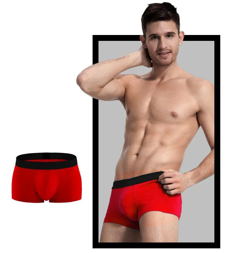 4 Pack Cotton Shorts Men's Panties Shorts Home Underpants Men Trunks Underwear Boxers