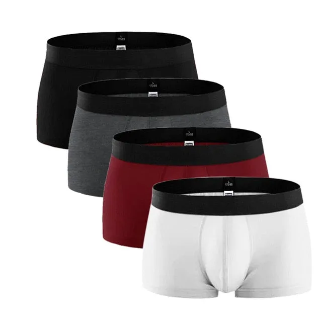 4 Pack Cotton Shorts Men's Panties Shorts Home Underpants Men Trunks Underwear Boxers