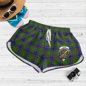 Adam Tartan Womens Shorts with Family Crest