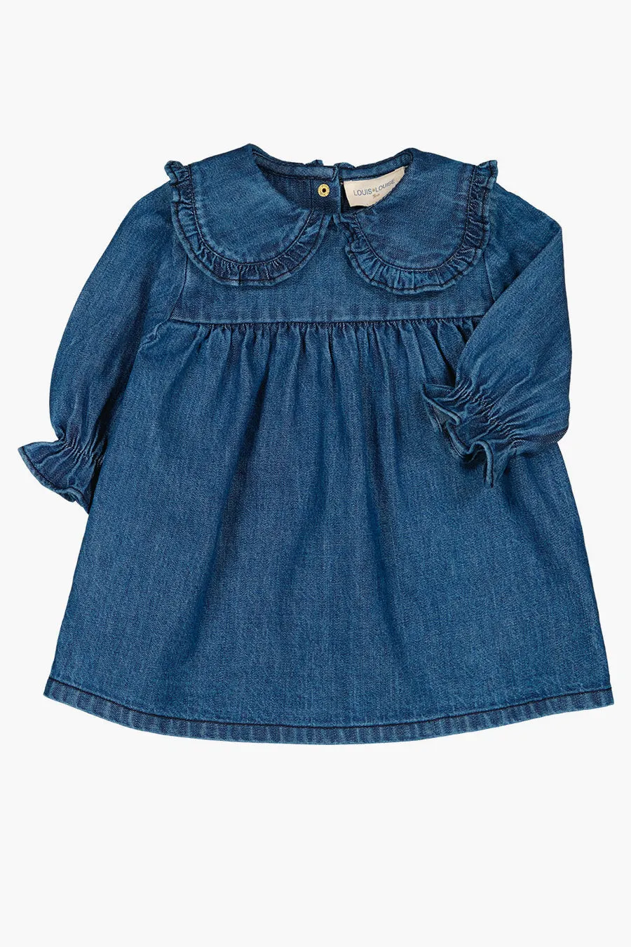 Baby Girl Dress Louis Louise Baby Twist - Blue Denim