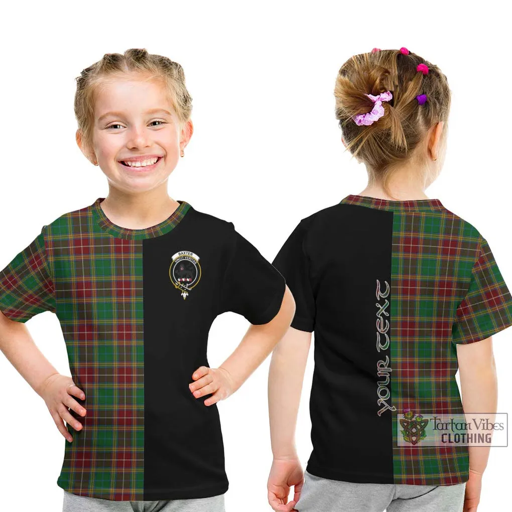 Baxter Tartan Kid T-Shirt with Family Crest and Half Of Me Style