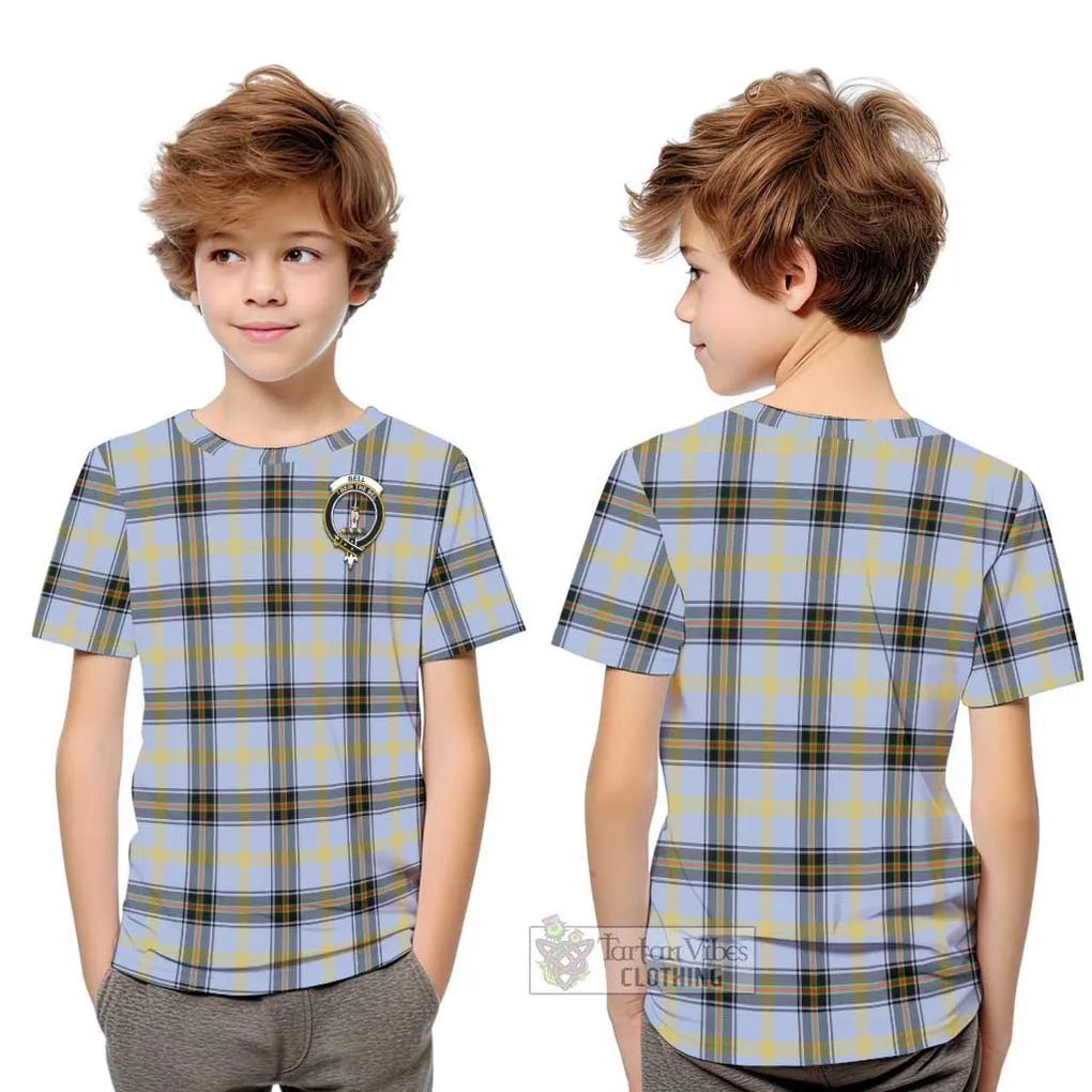 Bell of the Borders Tartan Kid T-Shirt with Family Crest