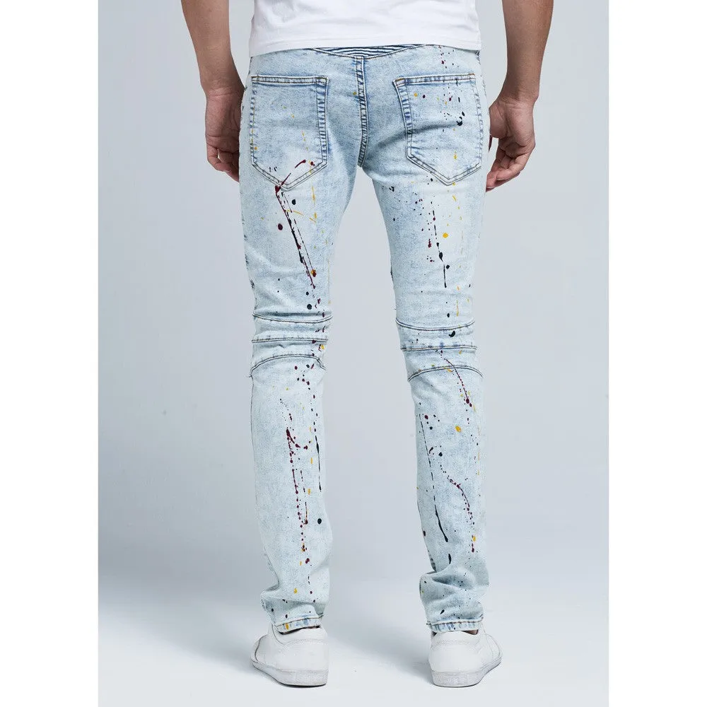 Biker Skinny Stretch Casual Jeans