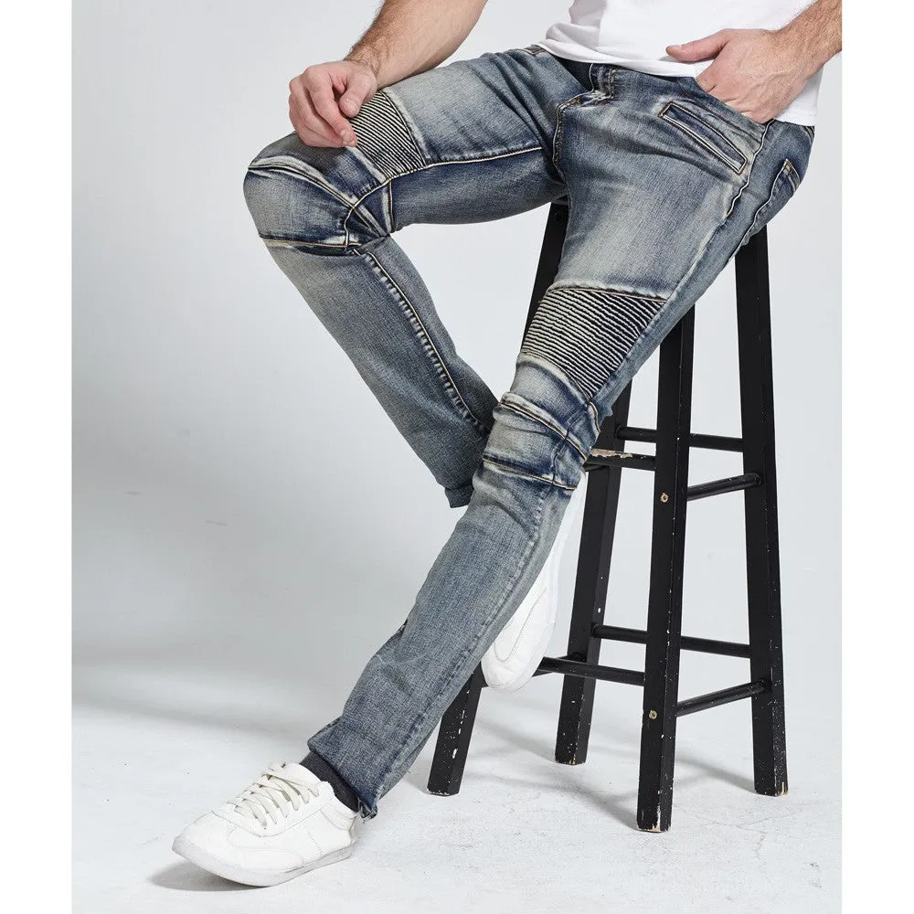 Biker Skinny Stretch Casual Jeans