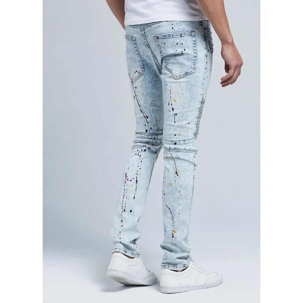 Biker Skinny Stretch Casual Jeans