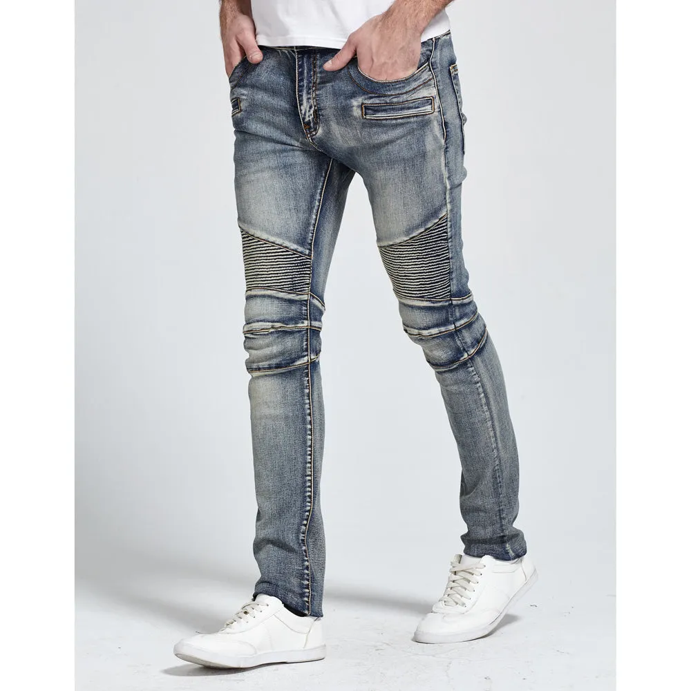 Biker Skinny Stretch Casual Jeans