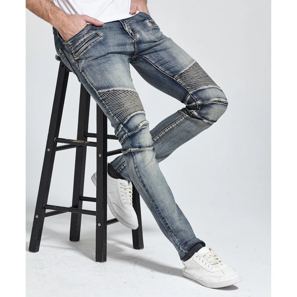 Biker Skinny Stretch Casual Jeans