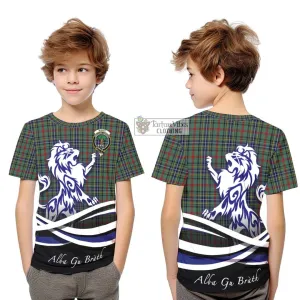 Bisset Tartan Kid T-Shirt with Alba Gu Brath Regal Lion Emblem