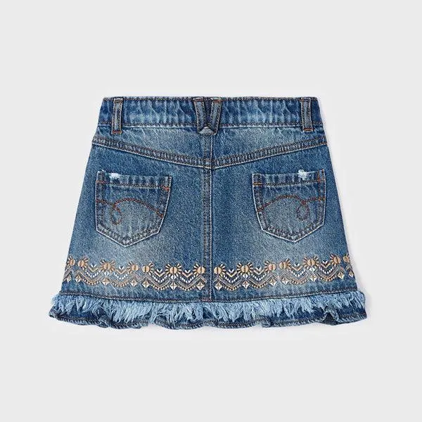 BLUE DENIM SKIRT FOR GIRLS