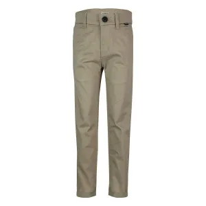 BOYS BEIGE BASIC TROUSERS