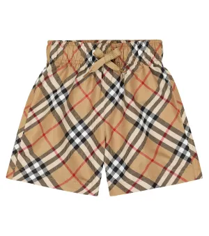 Burberry Children's plaid swimming trunks Burberry Kids, multicolor