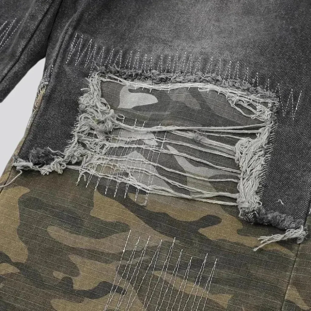 Camouflage vintage baggy jeans for men