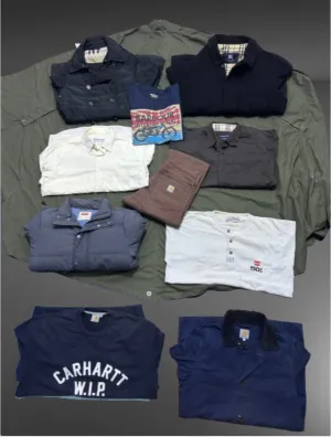 Carhartt Burberry Barbour Levi's mix brand pcs 10