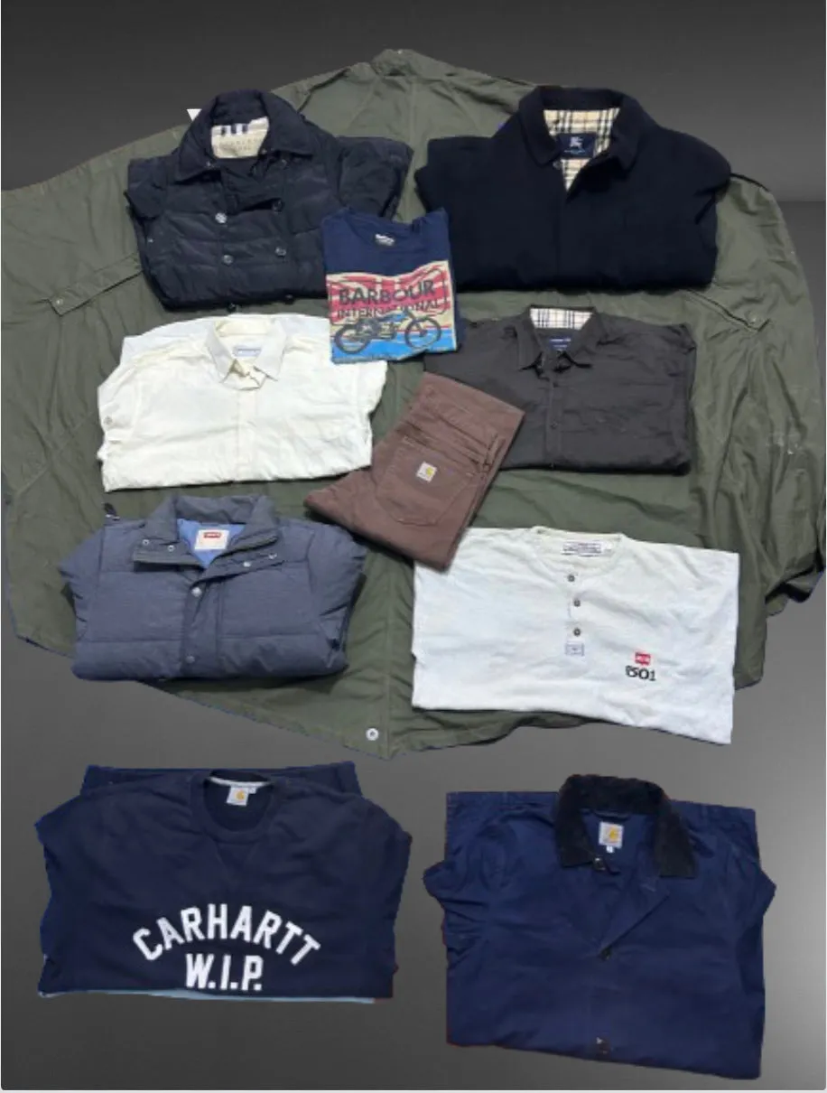 Carhartt Burberry Barbour Levi's mix brand pcs 10