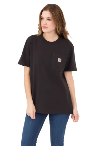 Carhartt Women's WK87 Pocket T-Shirt - Black