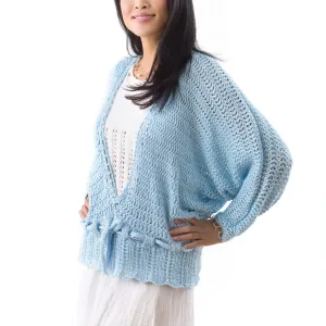 Caron Knit Lacy Dolman Pullover