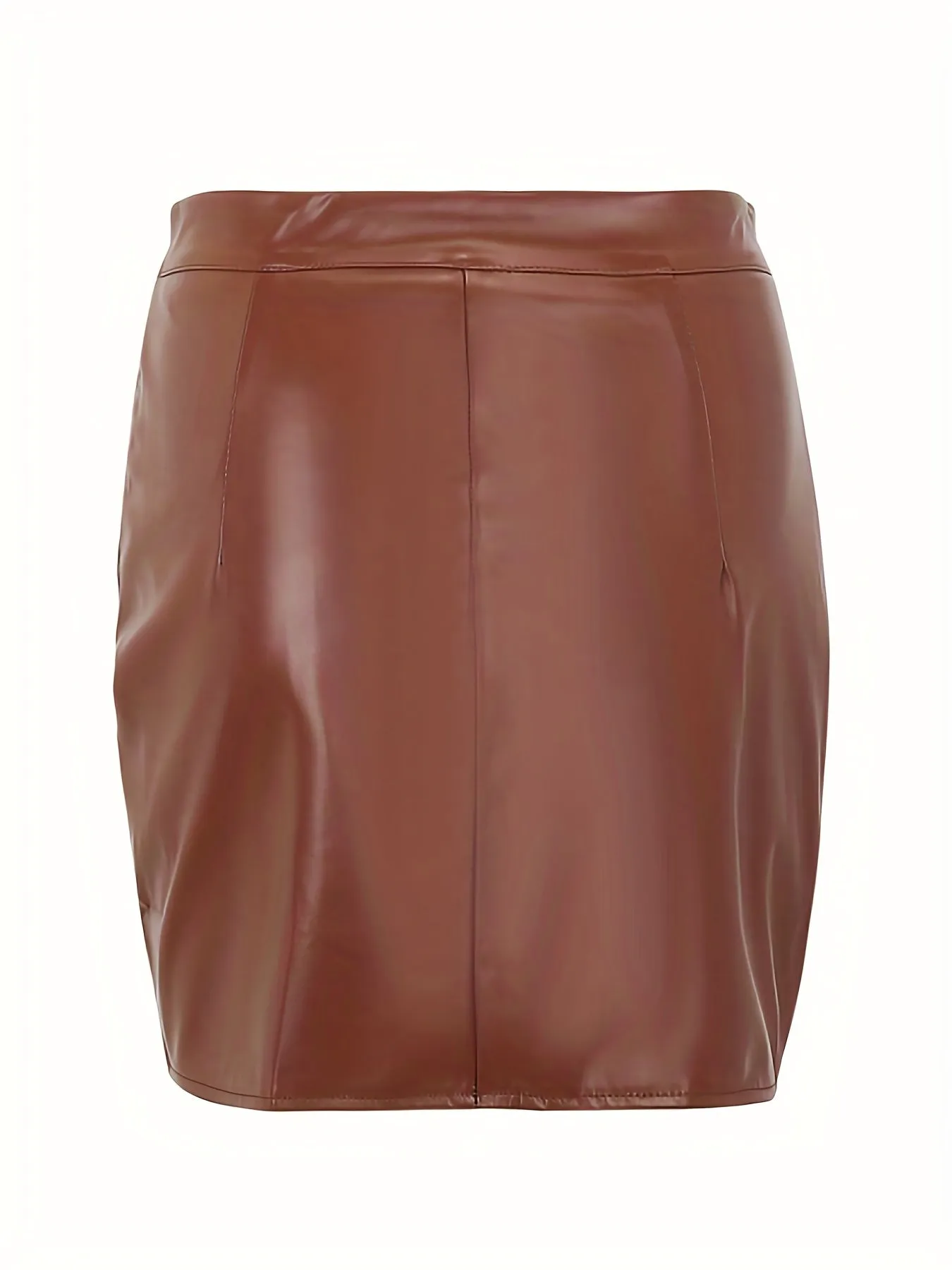 Casual Fur Leather Bodycon PU Fashion Basic High Waist Mini Skirts