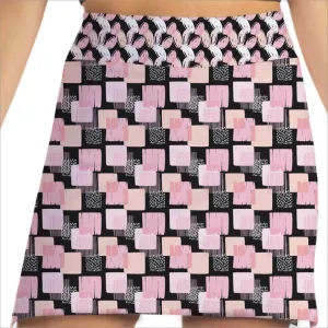 CHECKED OUT PINK SKORT