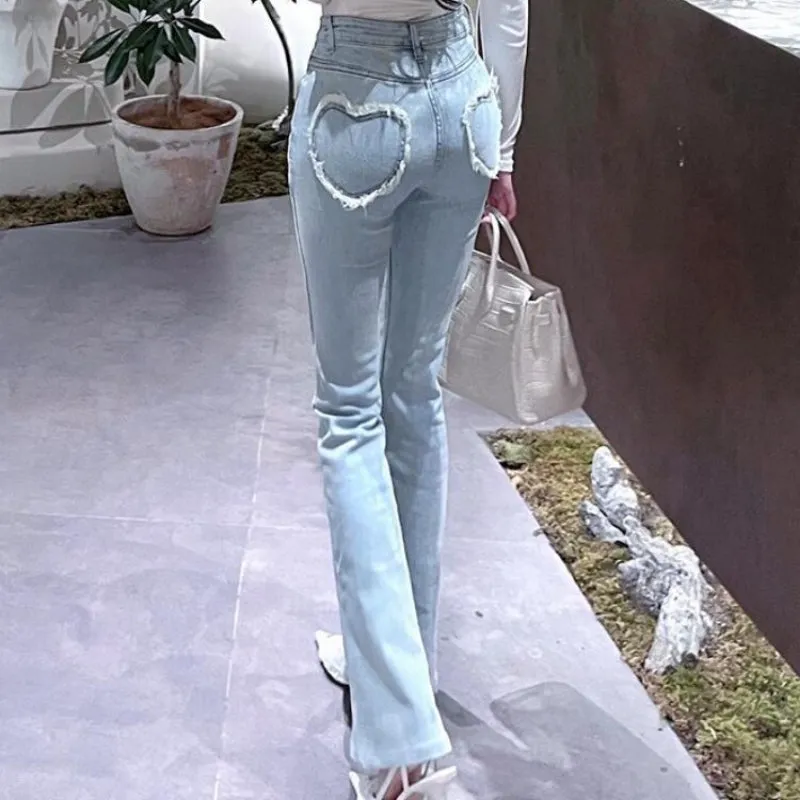 Chic Sweetheart High Waist Fit Jeans for Women