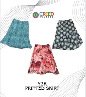 CR1648 Y2K Printed Skirts - 12 Pcs