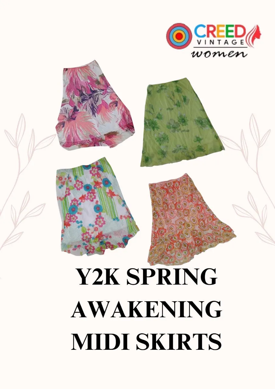 CR2760 Y2K Spring Awekening Middi skirts - 10 Pcs