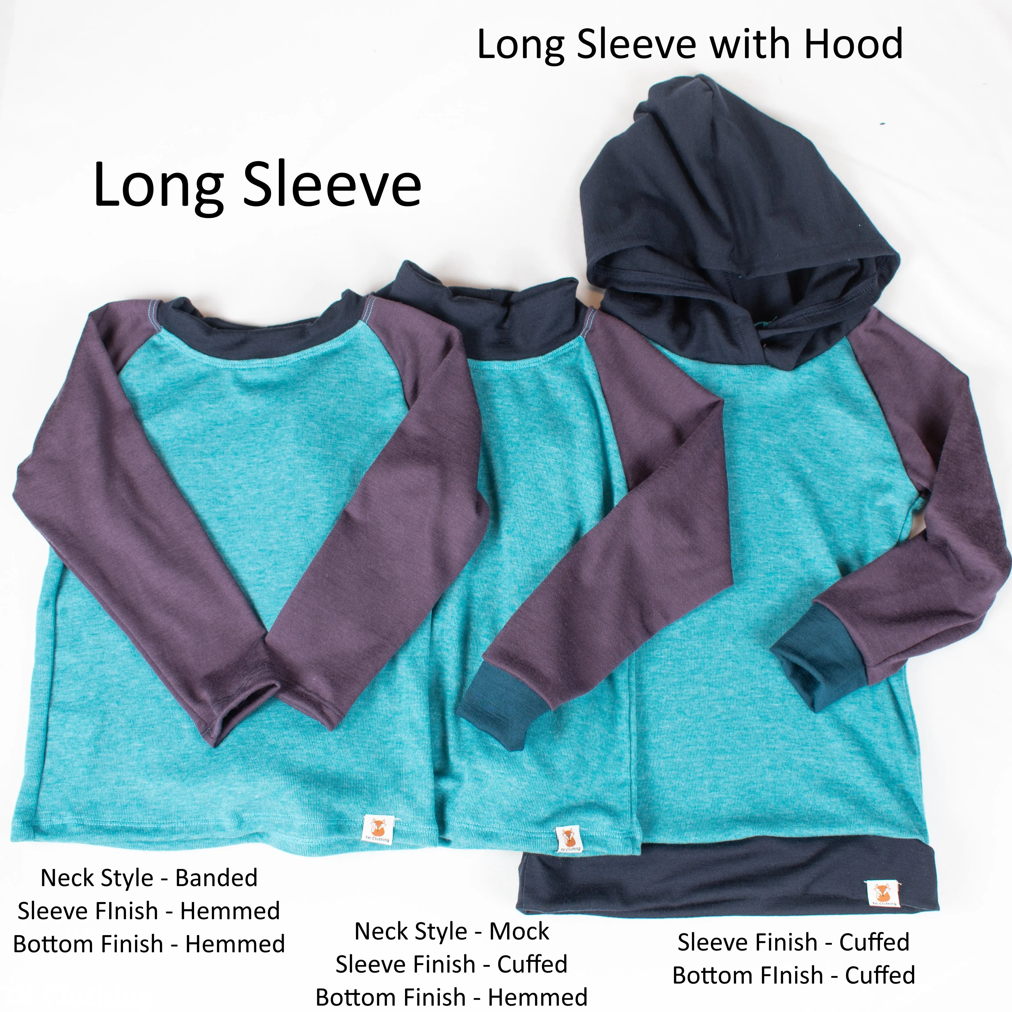 Custom Merino Wool Top - Mid-Heavy Weight - Kids