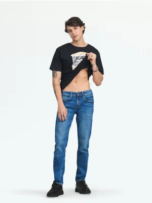 Dark Blue Cruz Skinny Fit Basic Jeans