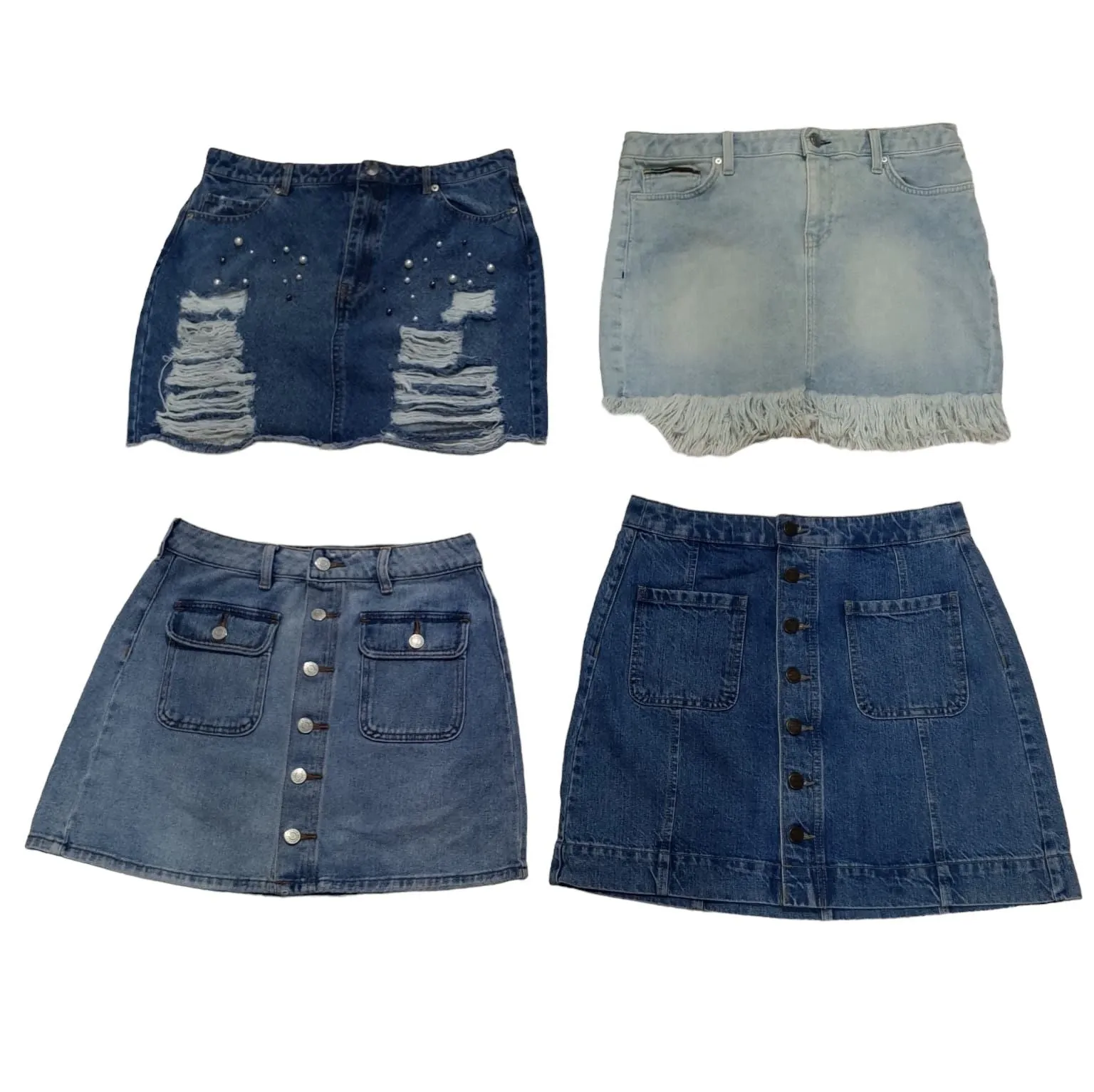 Denim Casual Mix Skirts - 14 pcs - 7/6/2024