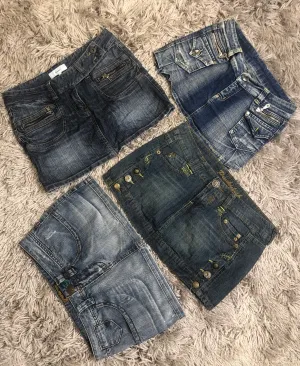 Denim Micro Mini skirts