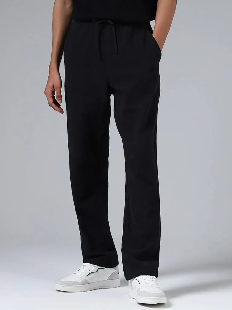 ETA Black Slim-Fit Mid-Rise Chinos