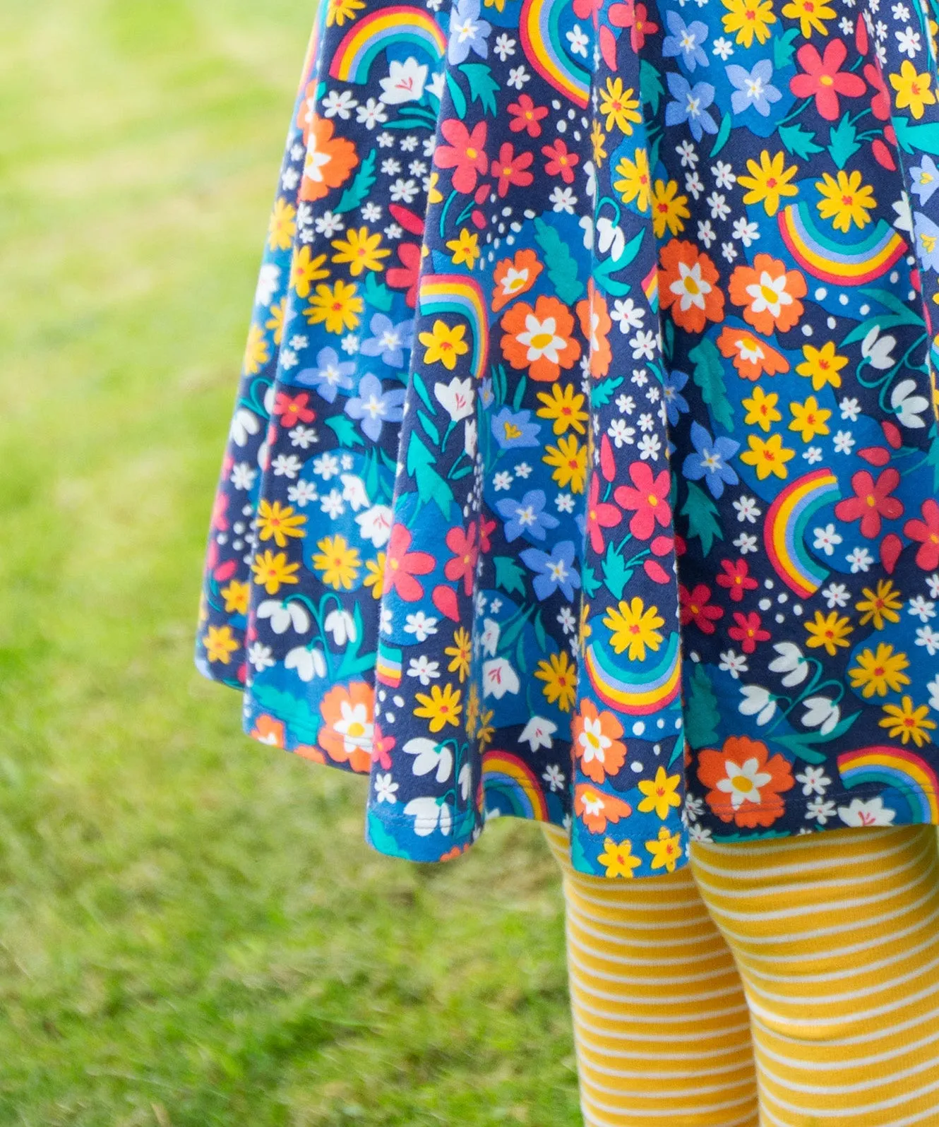 Frugi Sofia Skater Dress - Winter Hedgerow