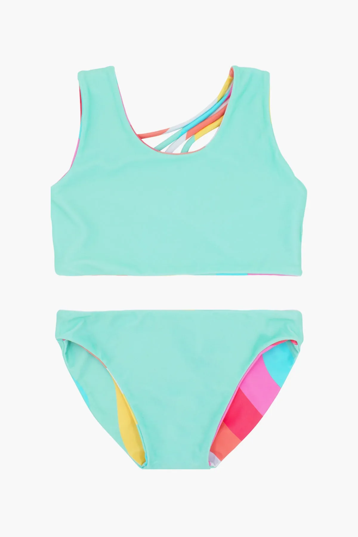 Girls Swimsuit Feather 4 Arrow Summer Sun Reversible (Size 2 left)