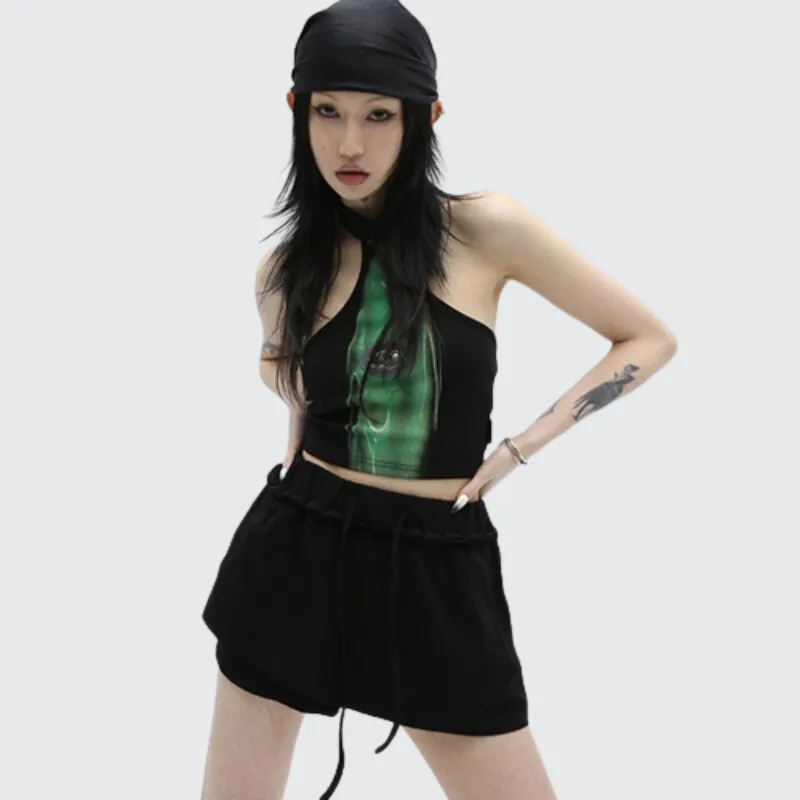 Grunge Crop Tops Tank Top