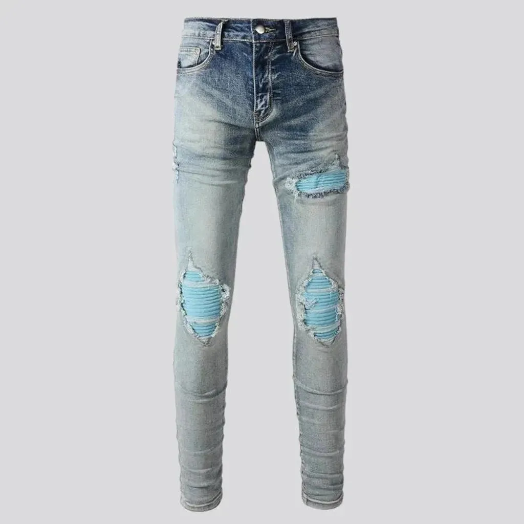 Grunge distressed jeans
 for men