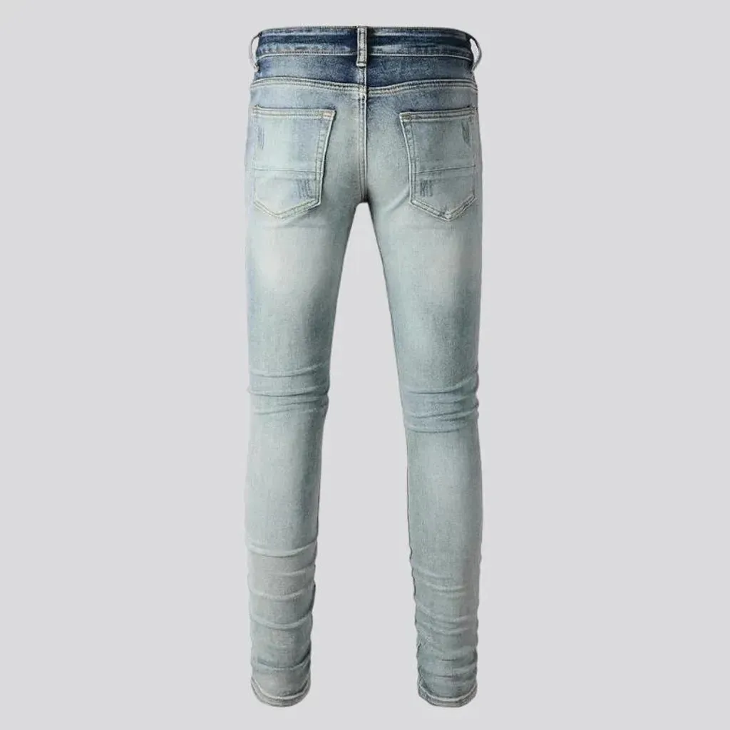 Grunge distressed jeans
 for men