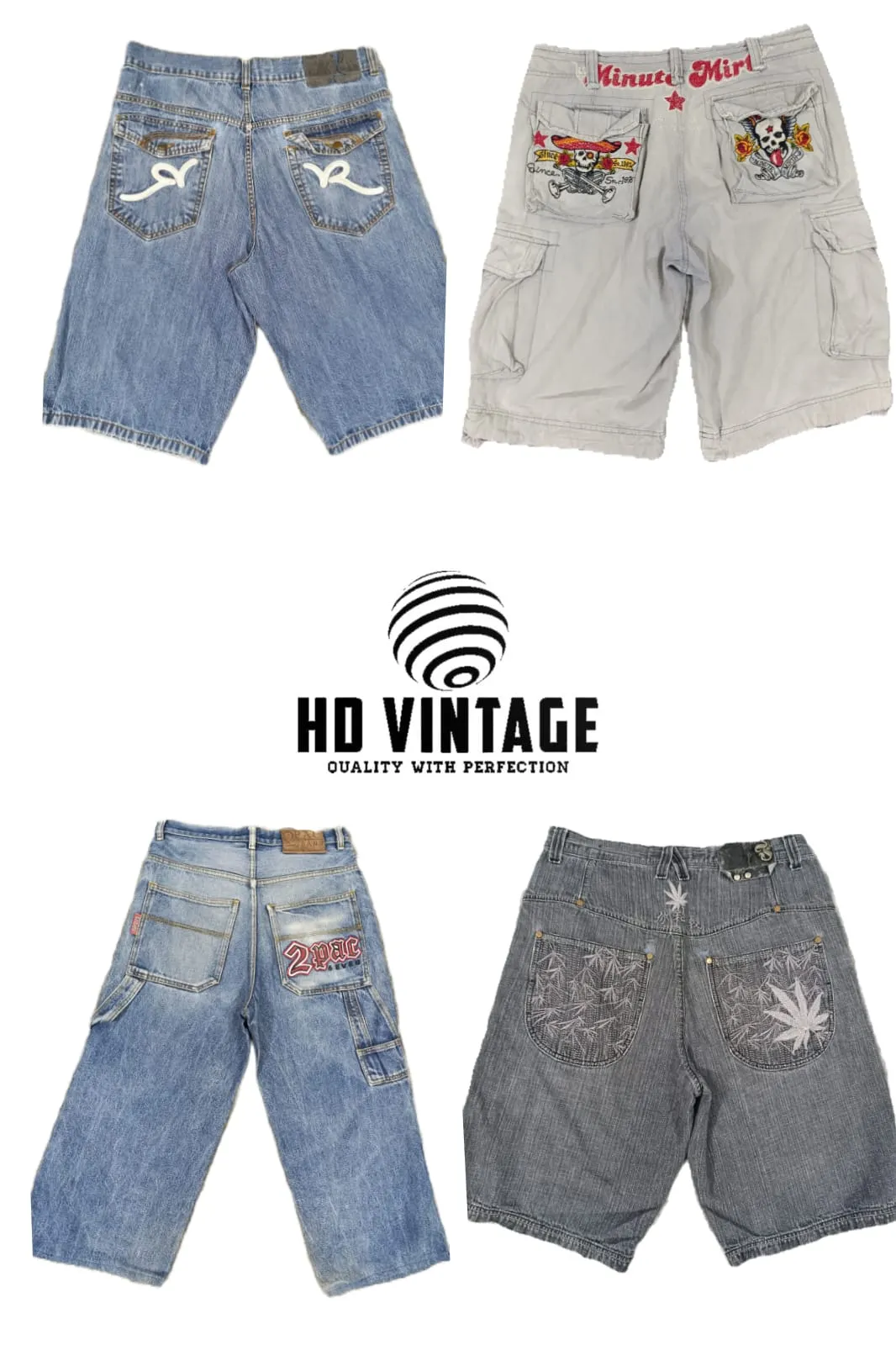 HD206 Men Premium Baggy Shorts - 16 pcs