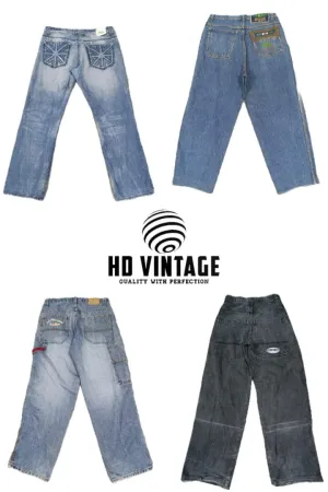 HD260 Men Premium Baggy Jeans - 12 pcs