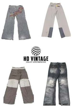 HD370 Men Designer Baggy Jeans - 20 pcs