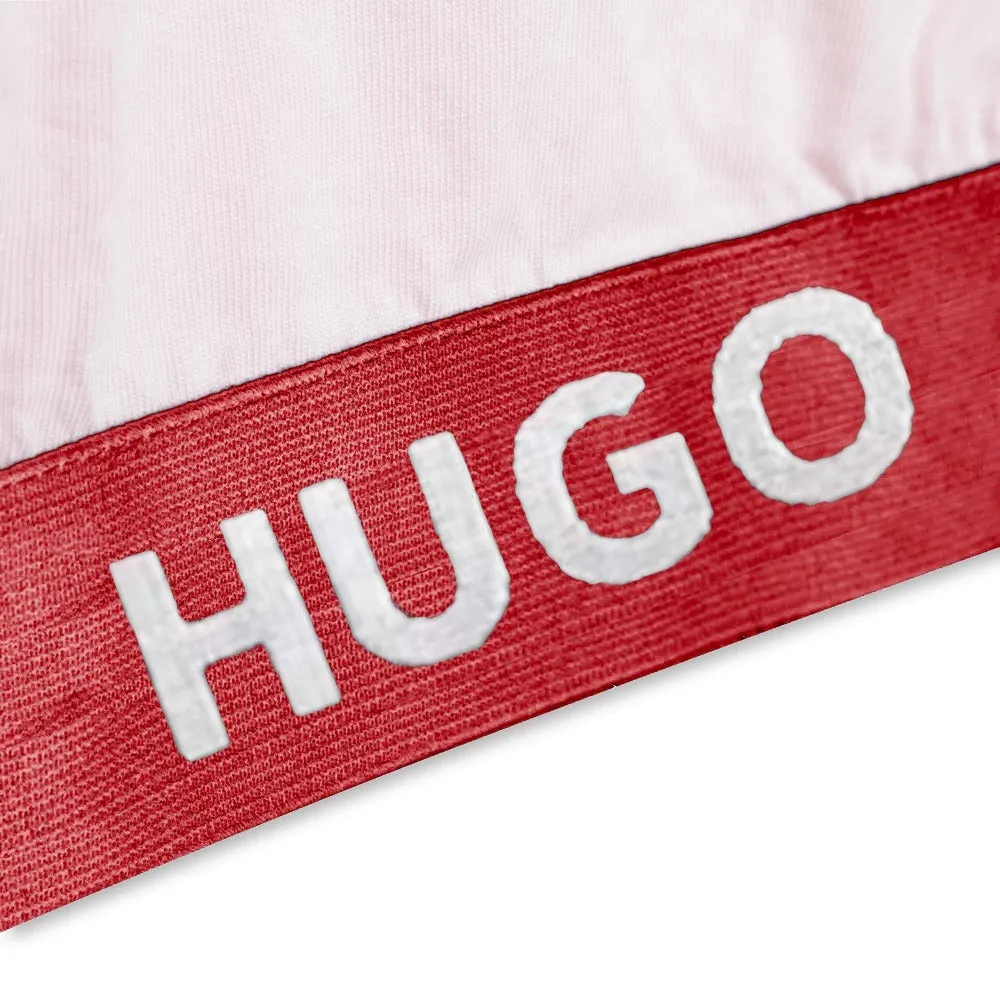 Hugo Kids Short Sleeve Crop Top T-Shirt - Pink