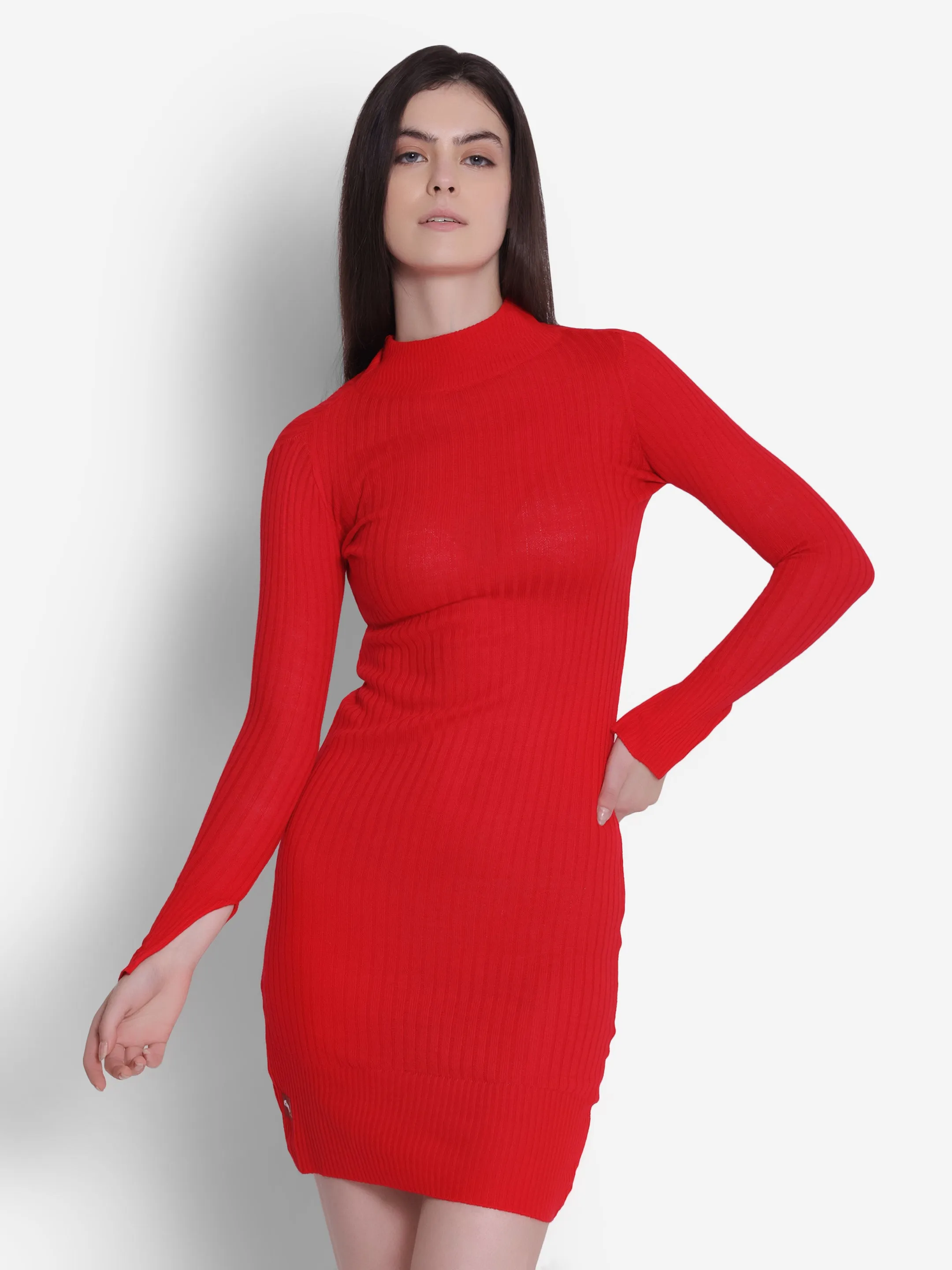 JUMP USA Women Red Turtle Neck Sweaters