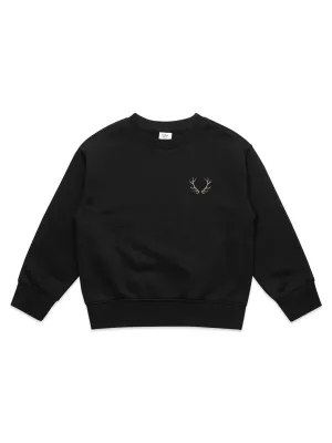 Kids Carmel Crew - Elk Black