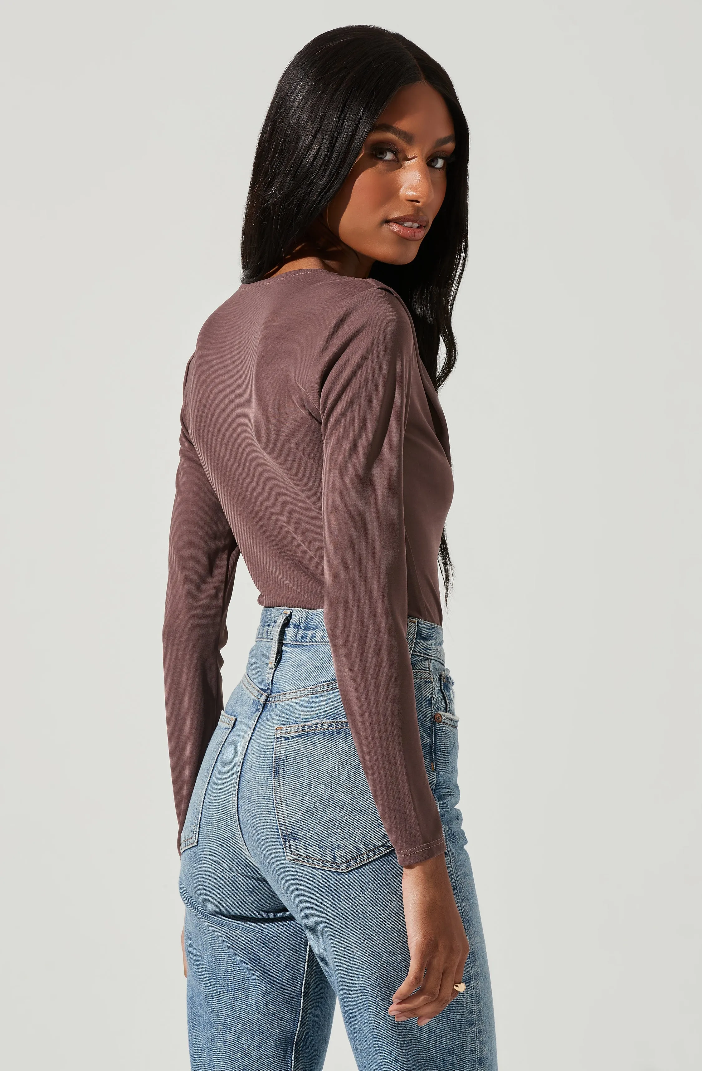 Kimberly Cowl Neck Long Sleeve Bodysuit