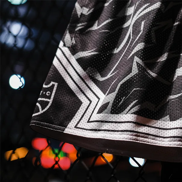 KOTC - Black Ops Diamond / Text Stripe Mesh Shorts