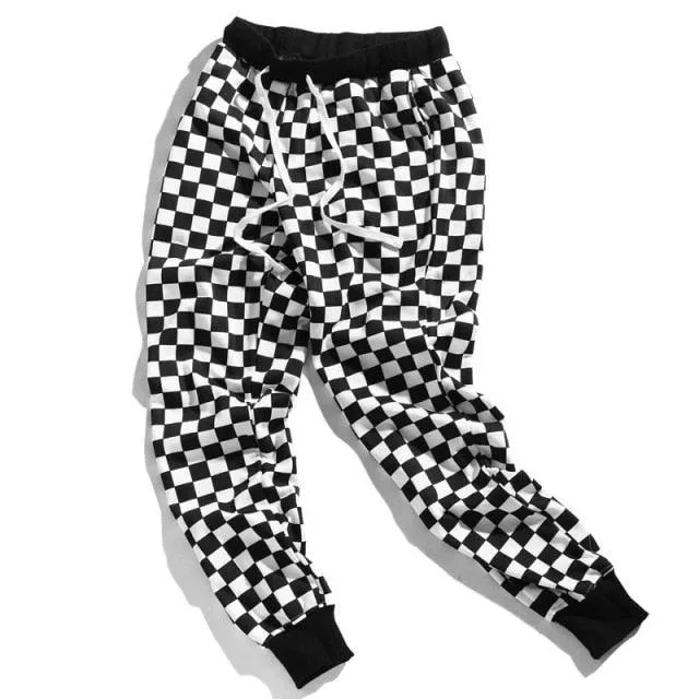 Lightweight Checkered Joggers