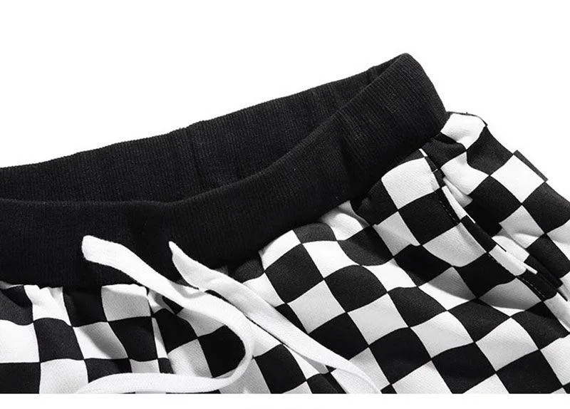 Lightweight Checkered Joggers