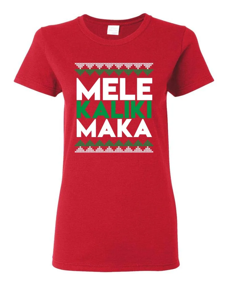 MELE KALIKIMAKA - WOMENS - RED M